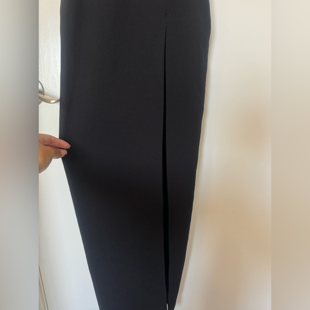 Vesper 247 - Black Maxi High Slit Dress - Picture 3 of 7